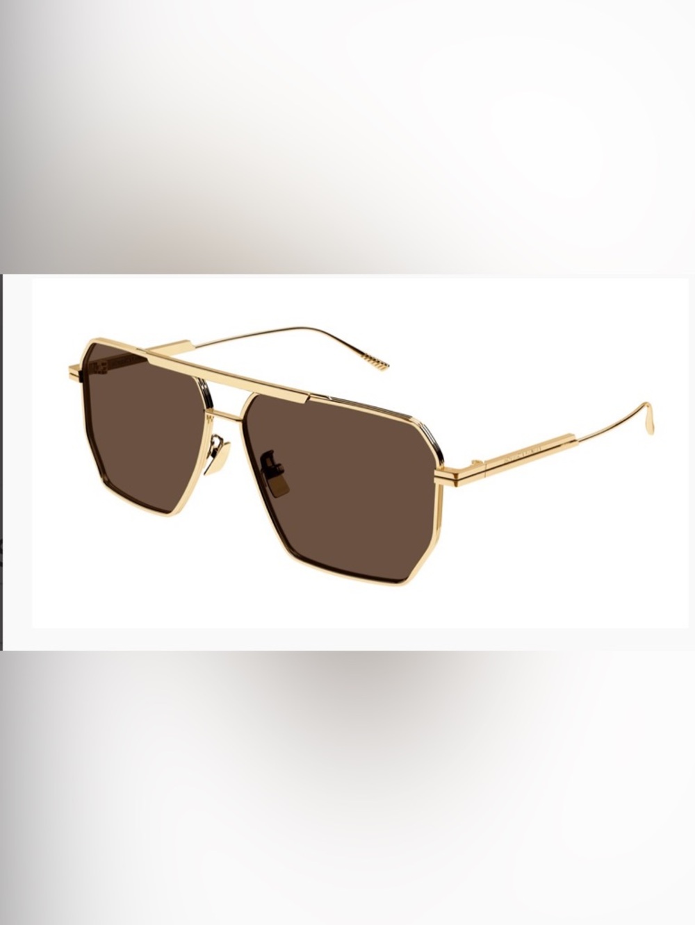Bottega Veneta BV1012S Gold Frame Brown Lense